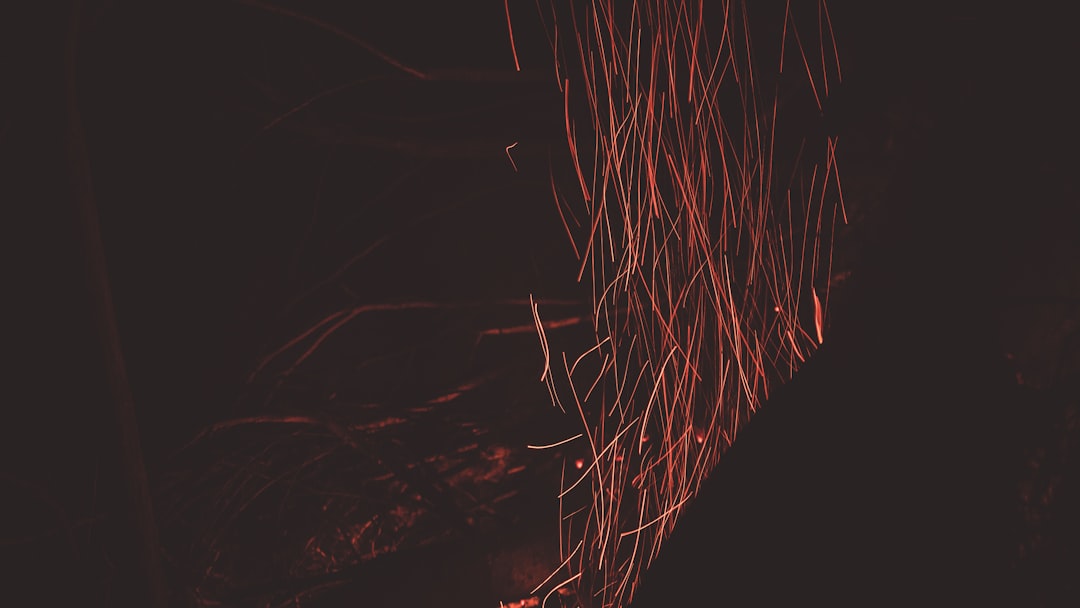 steel wool photography at night